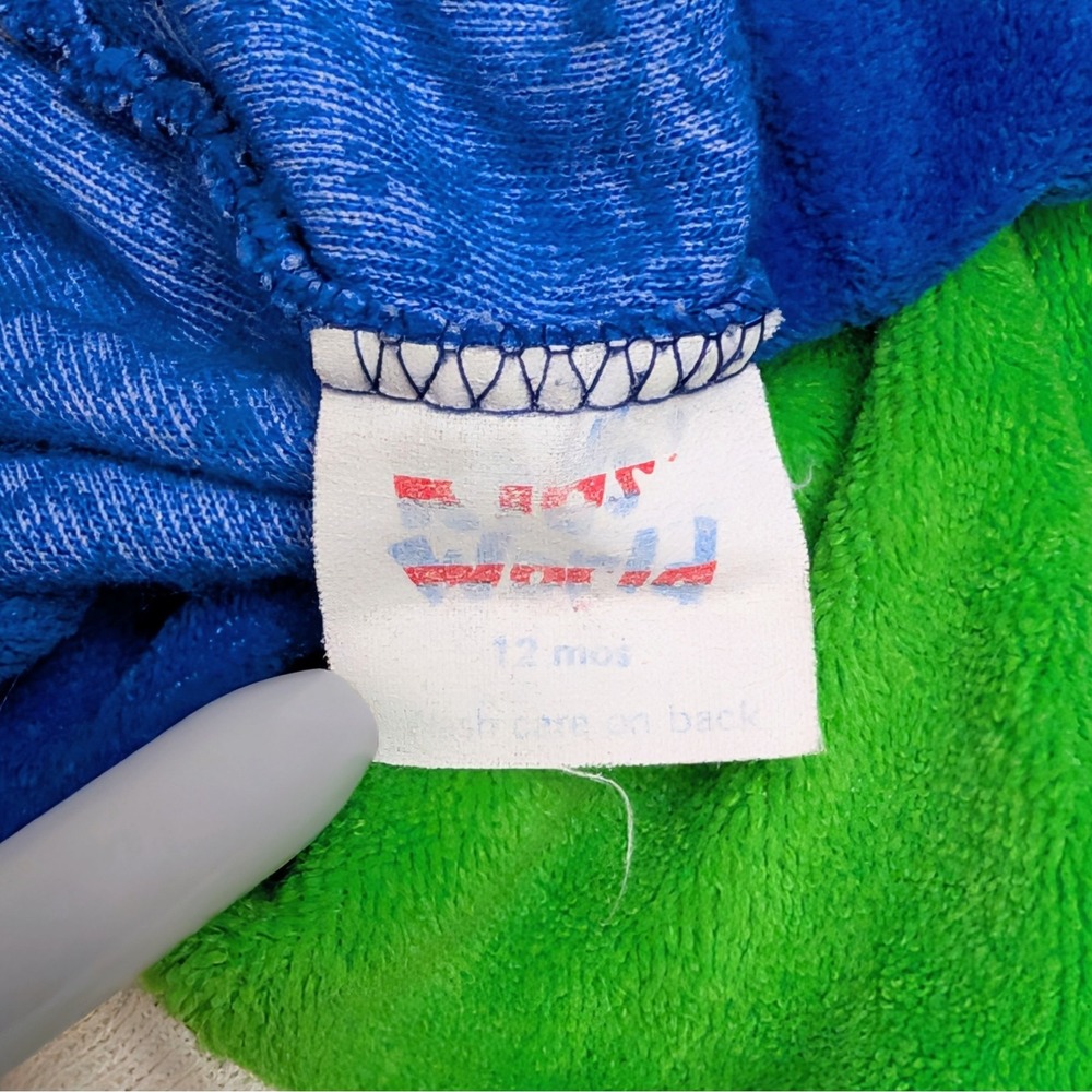 Vintage Kids World Terry Cloth 80s Hoodie Jacket Baby Size 12 Months - Picture 5 of 9